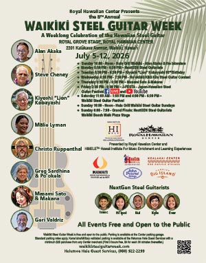 2026 Waikīkī Steel Guitar Festival Poster